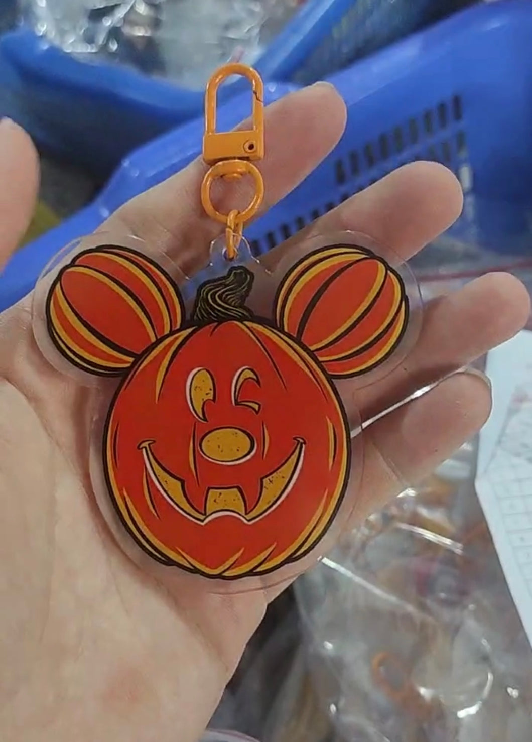 Pumpkin keychain